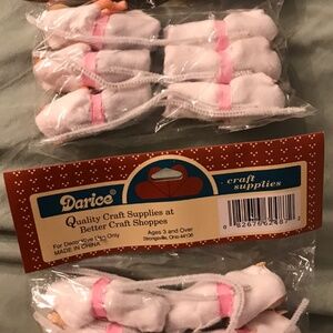 Vintage plastic pink baby dolls darcie craft supplies